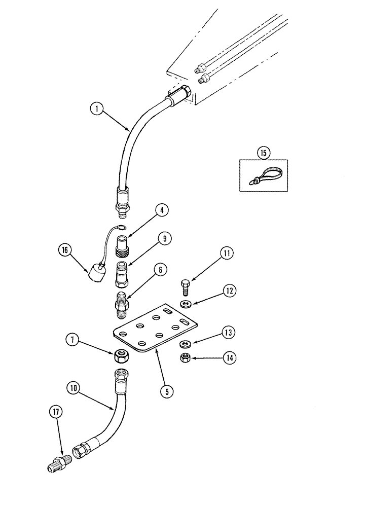 Схема запчастей Case IH L455 - (08-22[01]) - HYDRAULICS MID MOUNT 2 FUNCTION CX50 - CX60 - WITH SELF LEVELING (08) - HYDRAULICS