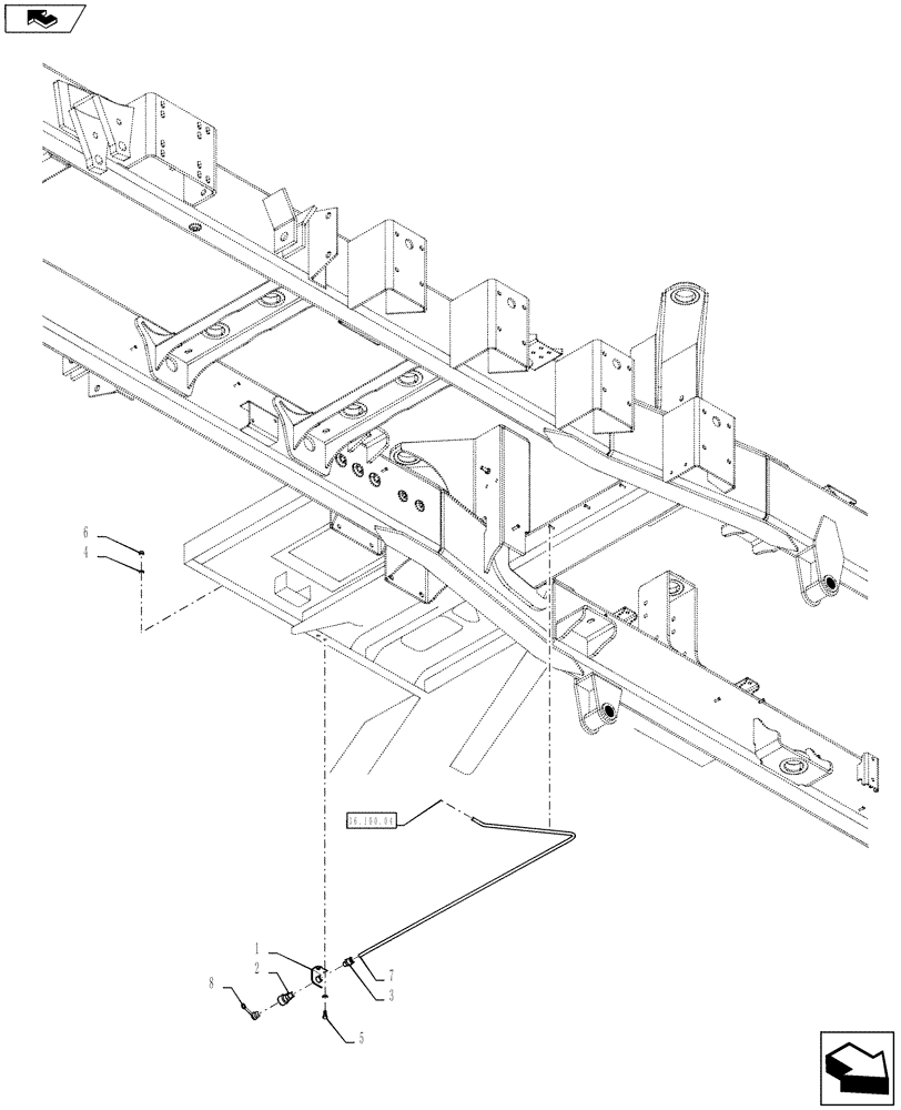 Схема запчастей Case IH TITAN 4530 - (36.100.08) - REMOTE AIR COUPLER (36) - PNEUMATIC SYSTEM