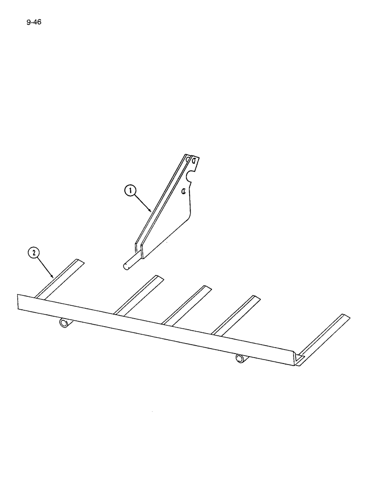 Схема запчастей Case IH 7200 - (9-046) - STONE KICKER FRAME (09) - CHASSIS/ATTACHMENTS