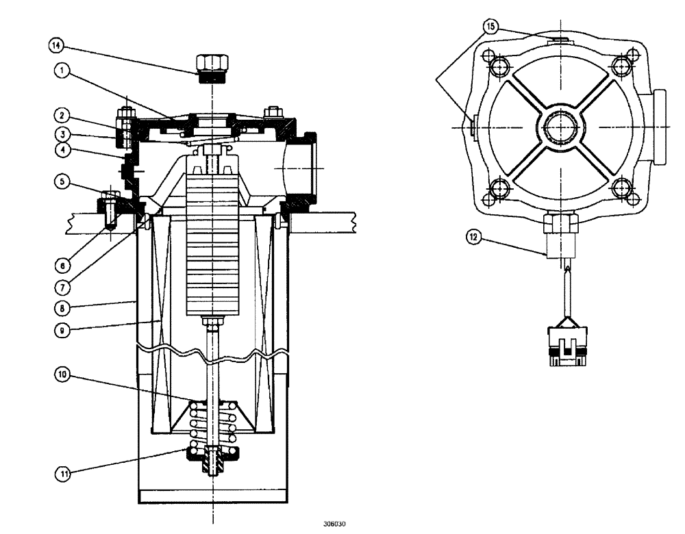 Схема запчастей Case IH SPX3185 - (06-025) - HYDRAULIC PLUMBING - AUX SYSTEM INTAKE RETURN FILTER Hydraulic Plumbing