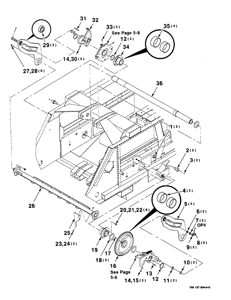 Схема запчастей Case IH 8585 - (5-04) - CHARGE ASSEMBLIES (13) - FEEDER