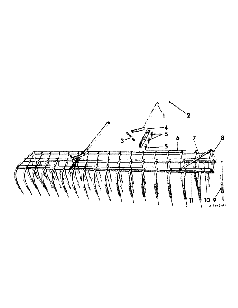 Схема запчастей Case IH F-144 - (B-33) - WEEDER MULCHER, WITH NON FAST-HITCH REAR SECTION 