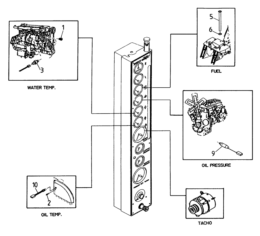 Схема запчастей Case IH 7000 - (C07.02[01]) - Senders and Switches {DS11} (55) - ELECTRICAL SYSTEMS