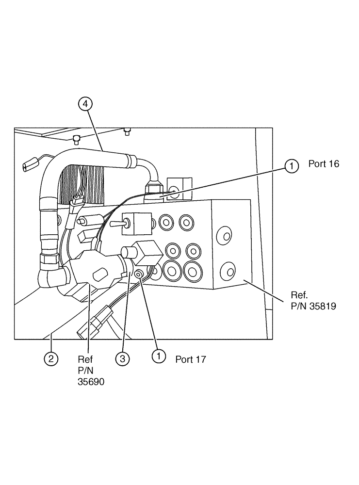 Схема запчастей Case IH FLEX-AIR - (06-005) - VALVE BOX Hydraulic Plumbing