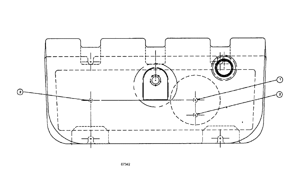 Схема запчастей Case IH SPX3185 - (04-010) - SUSPENSION & FRAME - FUEL TANK Suspension & Frame