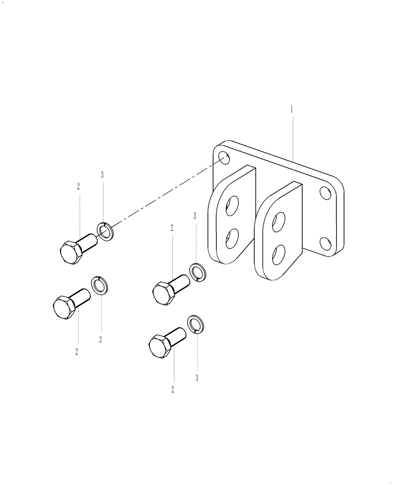 Схема запчастей Case IH FARMALL 45C - (21.504.AK[10]) - TOP LINK BRACKET (21) - TRANSMISSION