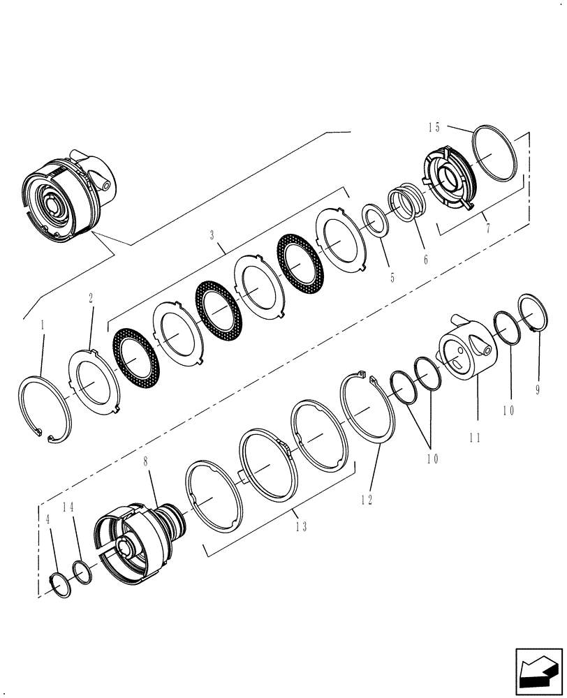 Схема запчастей Case IH FARMALL 55C - (31.104.AS[02]) - REAR PTO CLUTCH (31) - IMPLEMENT POWER TAKE OFF