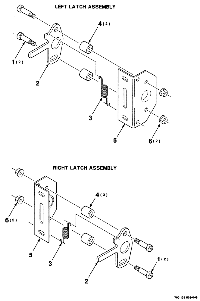 Схема запчастей Case IH RS561A - (7-024) - SHIELD LATCH ASSEMBLIES,  LEFT AND RIGHT (12) - MAIN FRAME