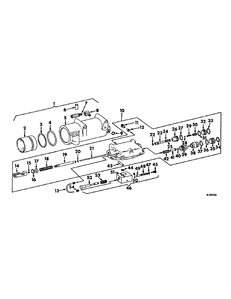 Схема запчастей Case IH 2656 - (F-37) - HYDRAULICS, DRAFT CONTROL CYLINDER AND VALVE (07) - HYDRAULIC SYSTEM