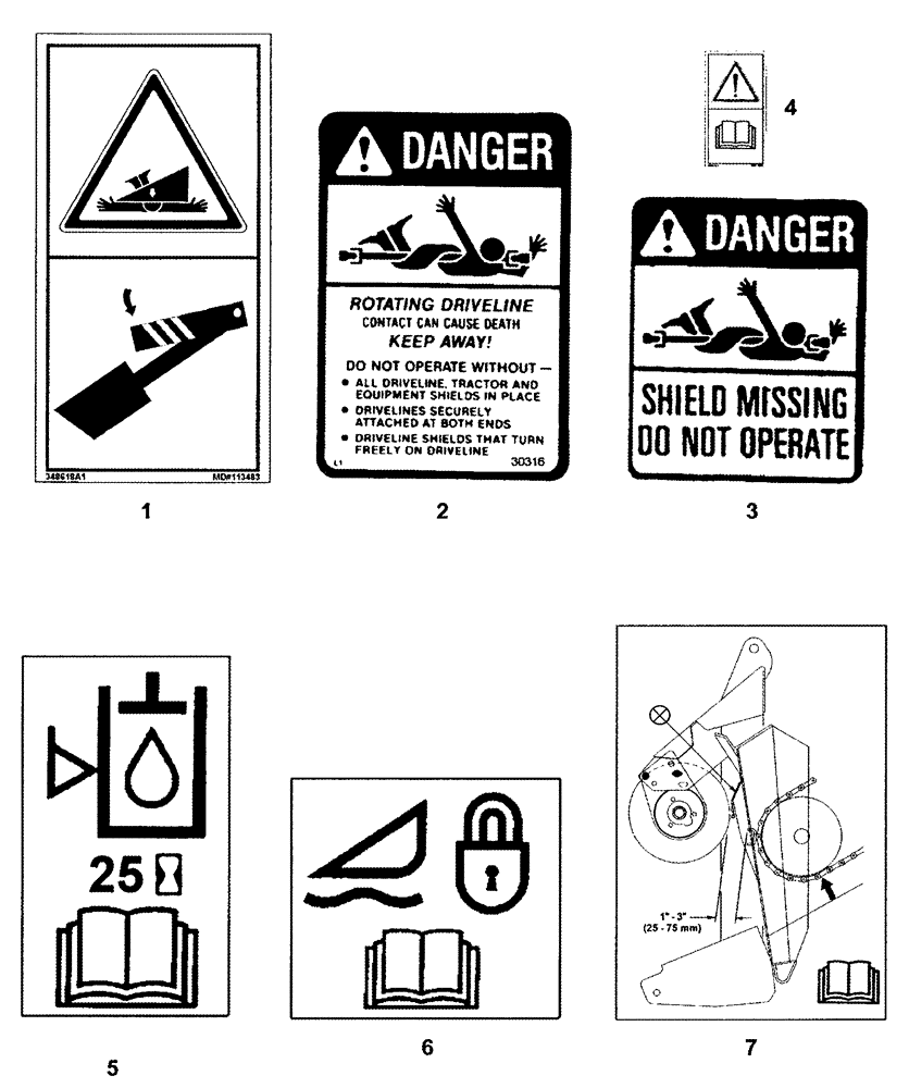 Схема запчастей Case IH 1042 - (09-38) - COMBINE ADAPTER DECALS 