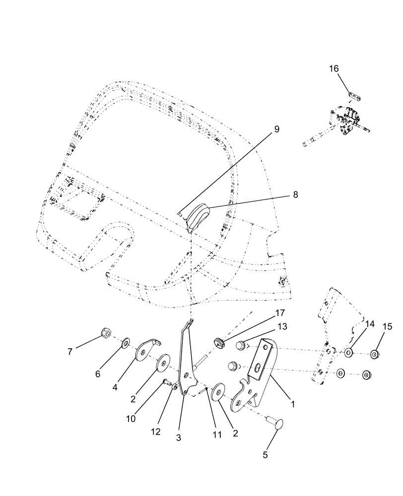 Схема запчастей Case IH FARMALL 40B CVT - (55.525.AL) - HAND THROTTLE ASSEMBLY (55) - ELECTRICAL SYSTEMS