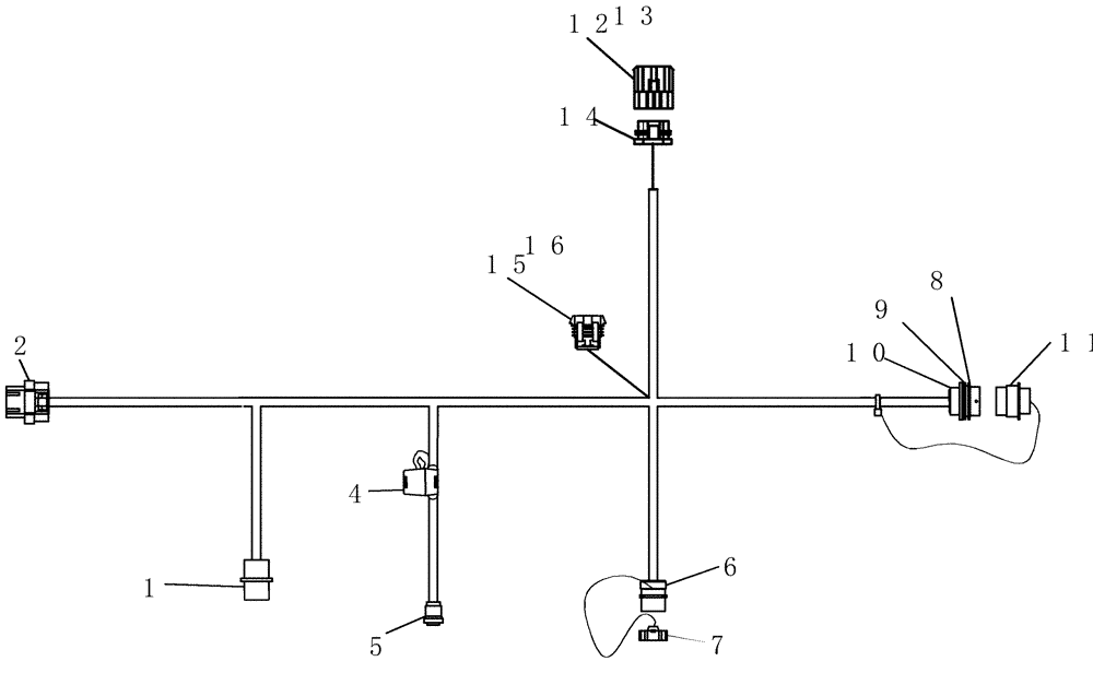 Схема запчастей Case IH 100 - (55.100.01) - ELECTRICAL - TRACTOR HARNESS (55) - ELECTRICAL SYSTEMS