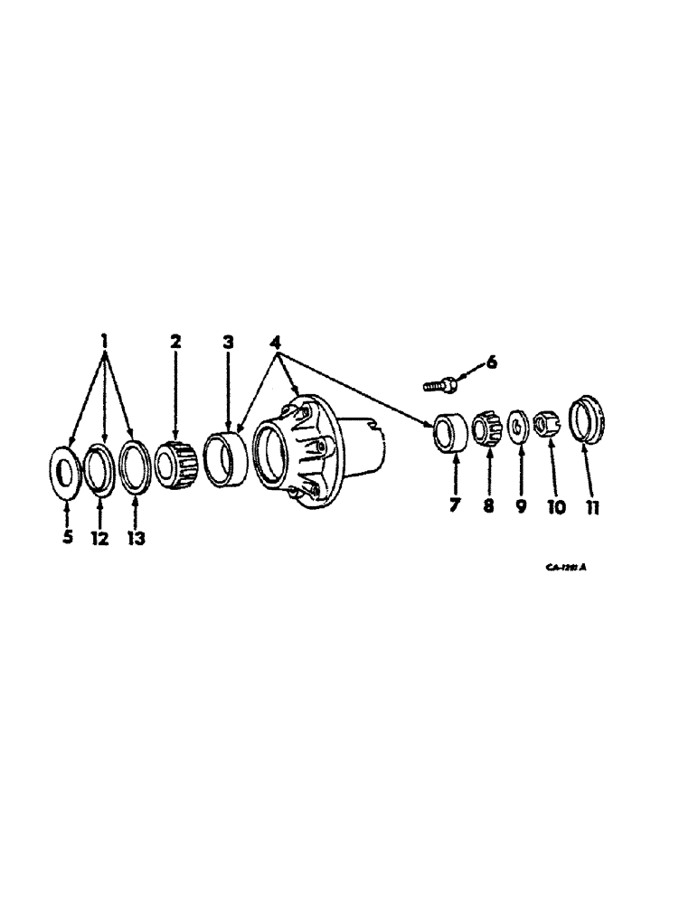 Схема запчастей Case IH 784 - (14-12) - SUSPENSION, FRONT WHEEL HUB, BEARINGS AND CAP, HEAVY DUTY CAST FRONT AXLE Suspension