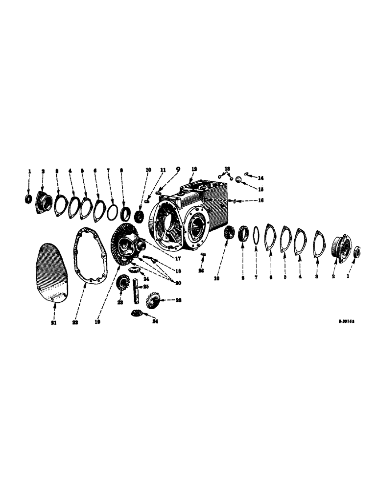 Схема запчастей Case IH INTERNATIONAL - (07-05) - DRIVE TRAIN, TRANSMISSION CASE AND DIFFERENTIAL (04) - Drive Train