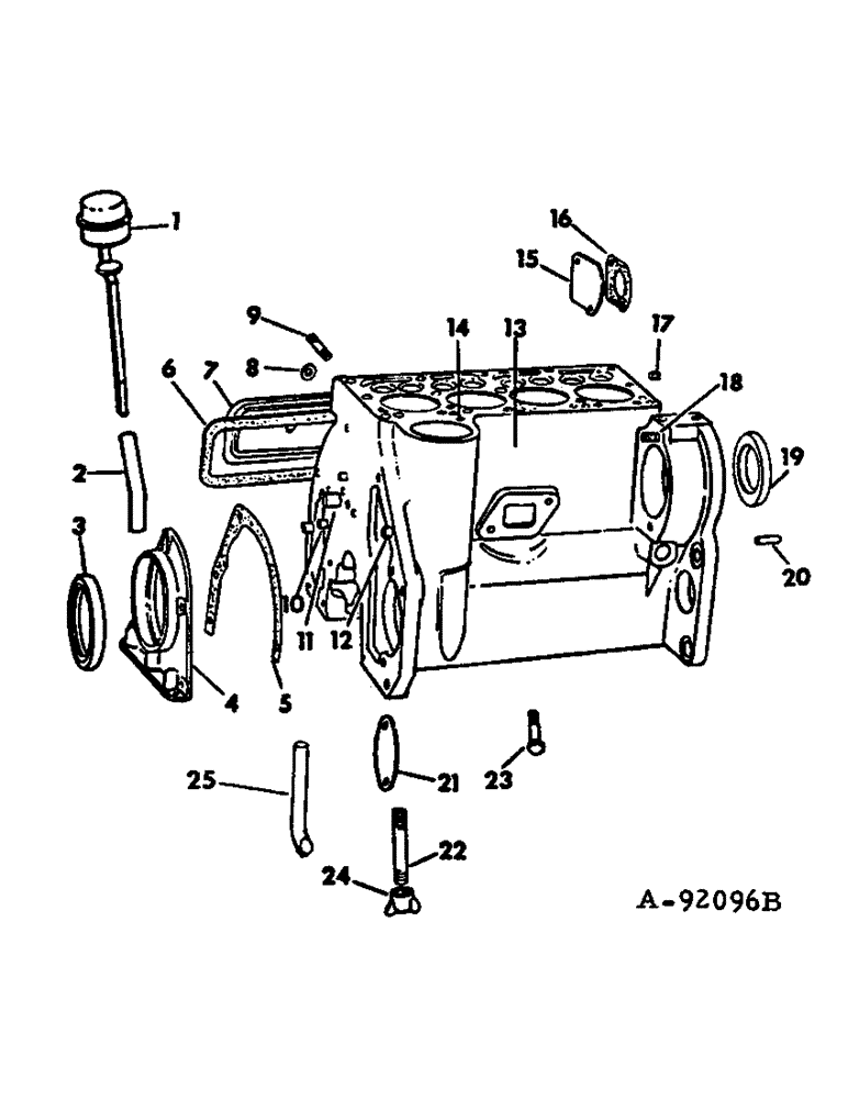 Схема запчастей Case IH FARMALL CUB - (12-07) - POWER, C-60 ENGINE, CRANKCASE AND RELATED PARTS Power