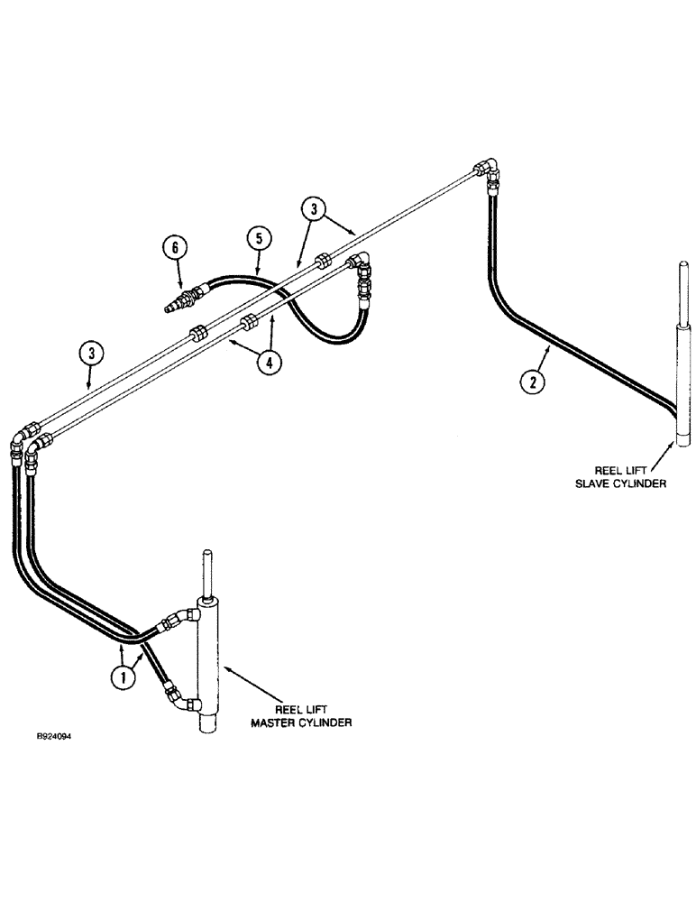 Схема запчастей Case IH 1020 - (1-10) - PICTORIAL INDEX, REEL LIFT HYDRAULICS (35) - HYDRAULIC SYSTEMS