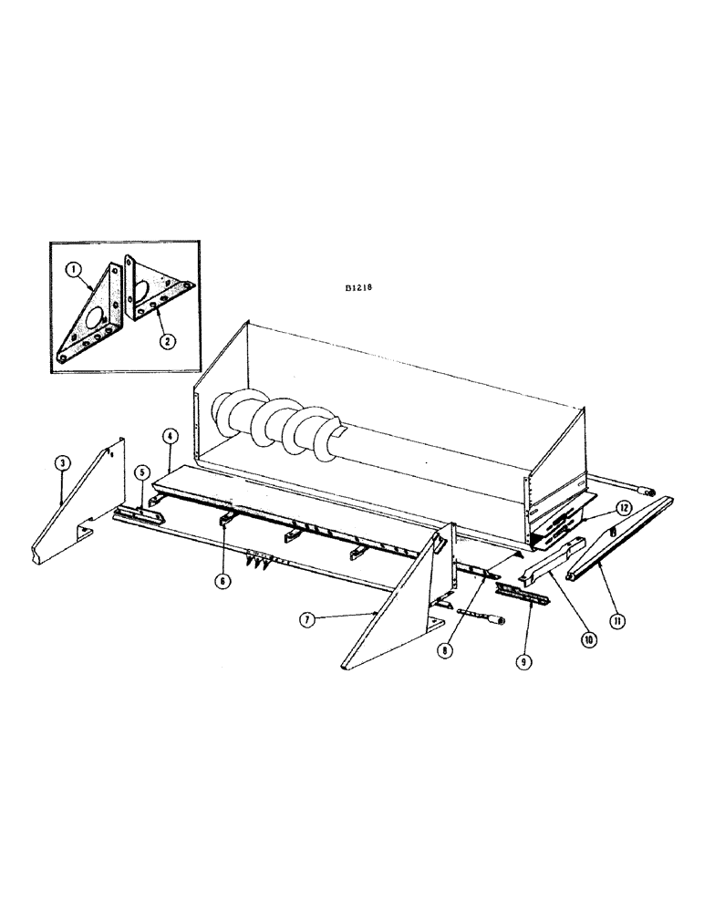 Схема запчастей Case IH 1010 - (054) - SORGHUM GRAIN ATTACHMENT (58) - ATTACHMENTS/HEADERS