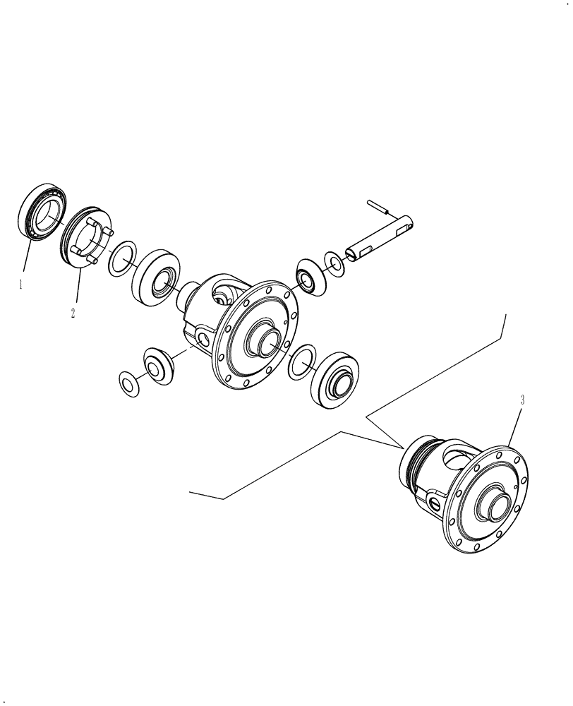 Схема запчастей Case IH FARMALL 50B - (27.106.AC[01]) - DIFFERENTIAL ASSY (27) - REAR AXLE SYSTEM