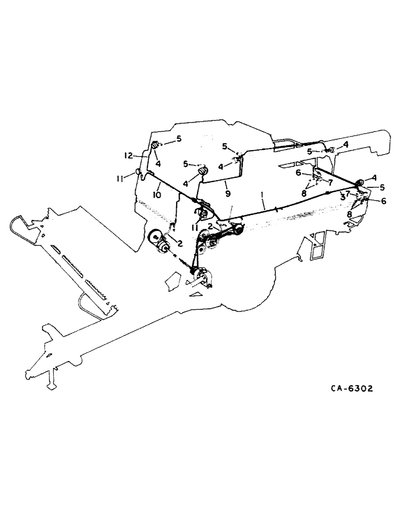 Схема запчастей Case IH 1482 - (08-03) - ELECTRICAL, ELECTRICAL DIAGRAM, NIGHT, TAIL AND WARNING LIGHTS, FEEDER AND UNLOADER CLUTCH (06) - ELECTRICAL