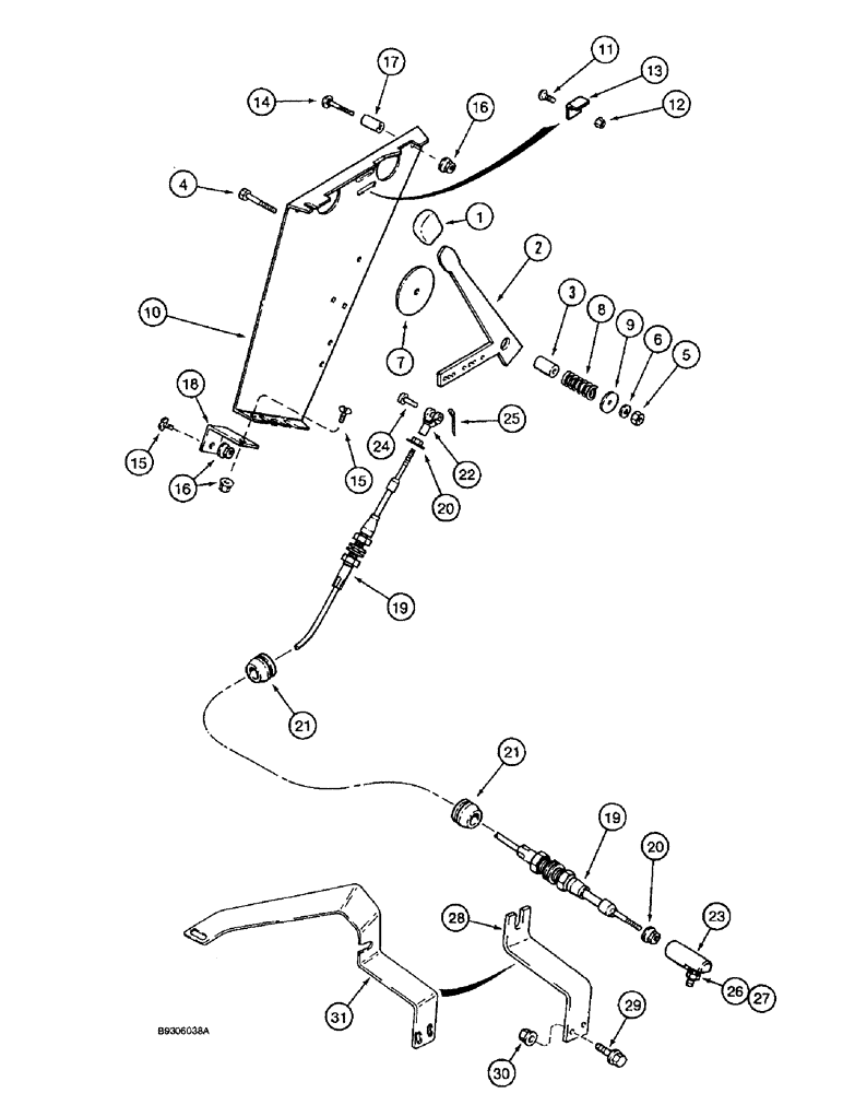 Схема запчастей Case IH 1644 - (3-12) - THROTTLE CONTROL (02) - FUEL SYSTEM