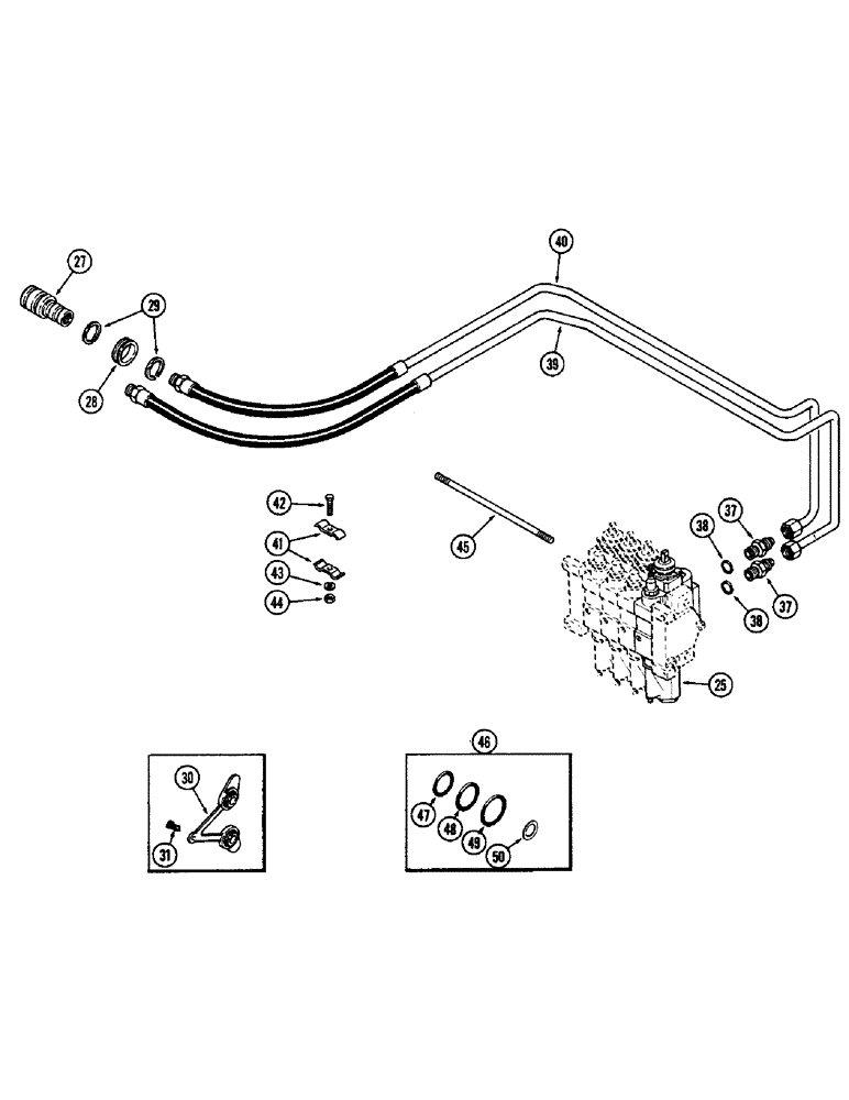 Схема запчастей Case IH 2590 - (8-282) - REMOTE HYDRAULICS, NUMBER 4 CIRCUIT (08) - HYDRAULICS