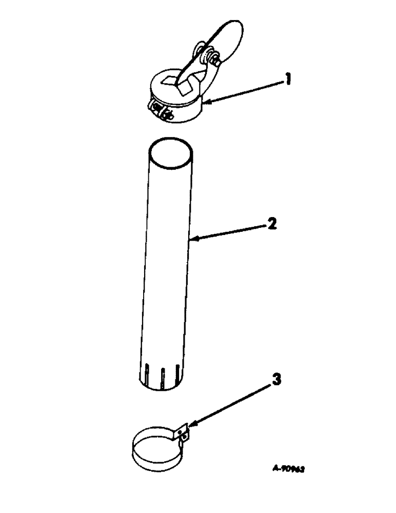 Схема запчастей Case IH 21206 - (N-19) - PARTS ACCESSORIES AND ATTACHMENTS, EXHAUST PIPE EXTENSION Accessories & Attachments