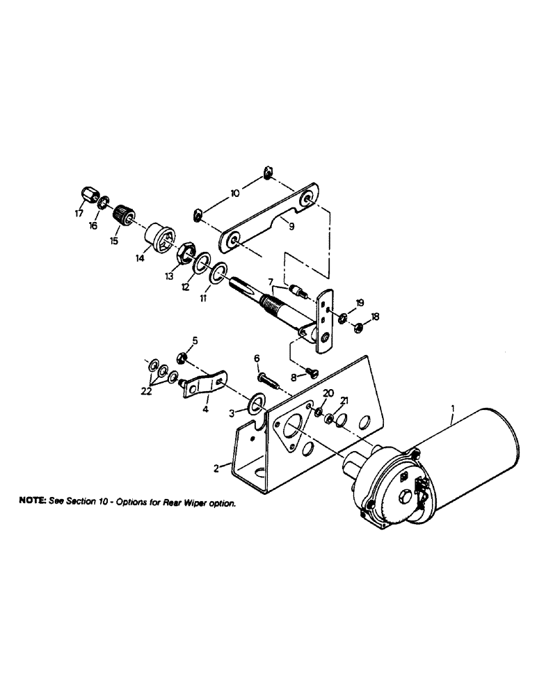 Схема запчастей Case IH 9130 - (01-49) - WIPER DRIVE ASSEMBLY, FRONT WINDOWS SERIAL NUMBER 17900707 AND AFTER (10) - CAB