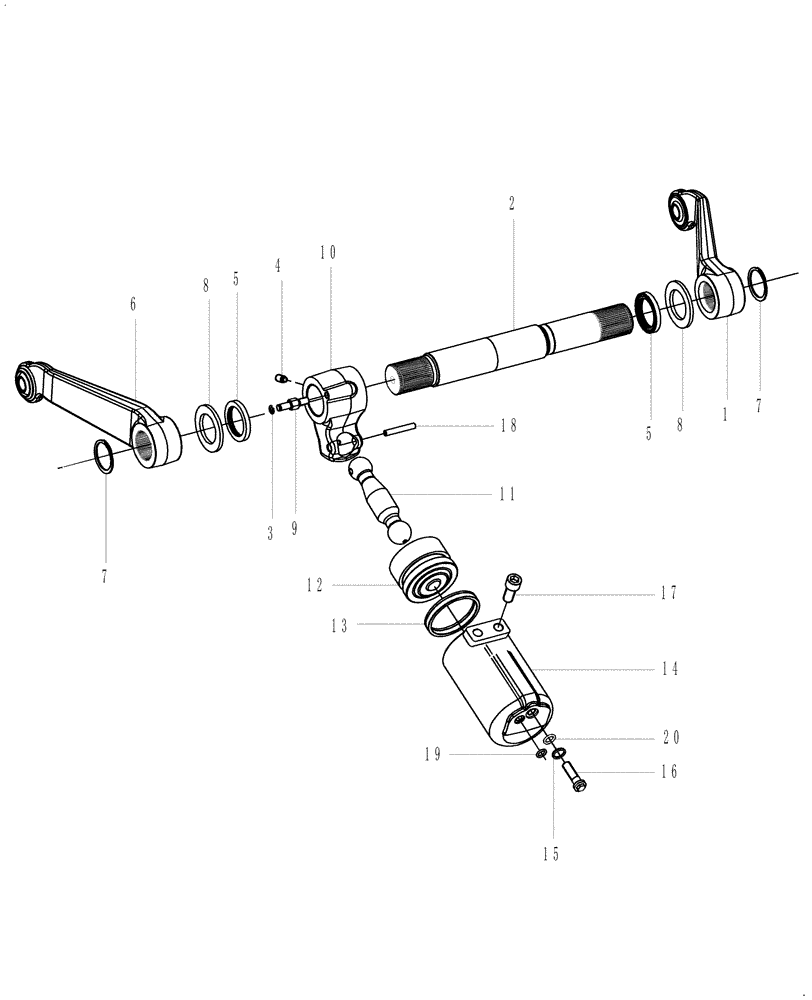 Схема запчастей Case IH FARMALL 55C - (21.504.AK[08]) - LIFT CYLINDER (21) - TRANSMISSION