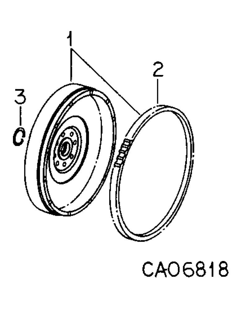 Схема запчастей Case IH 3588 - (07-12) - DRIVE TRAIN, FLYWHEEL (04) - Drive Train