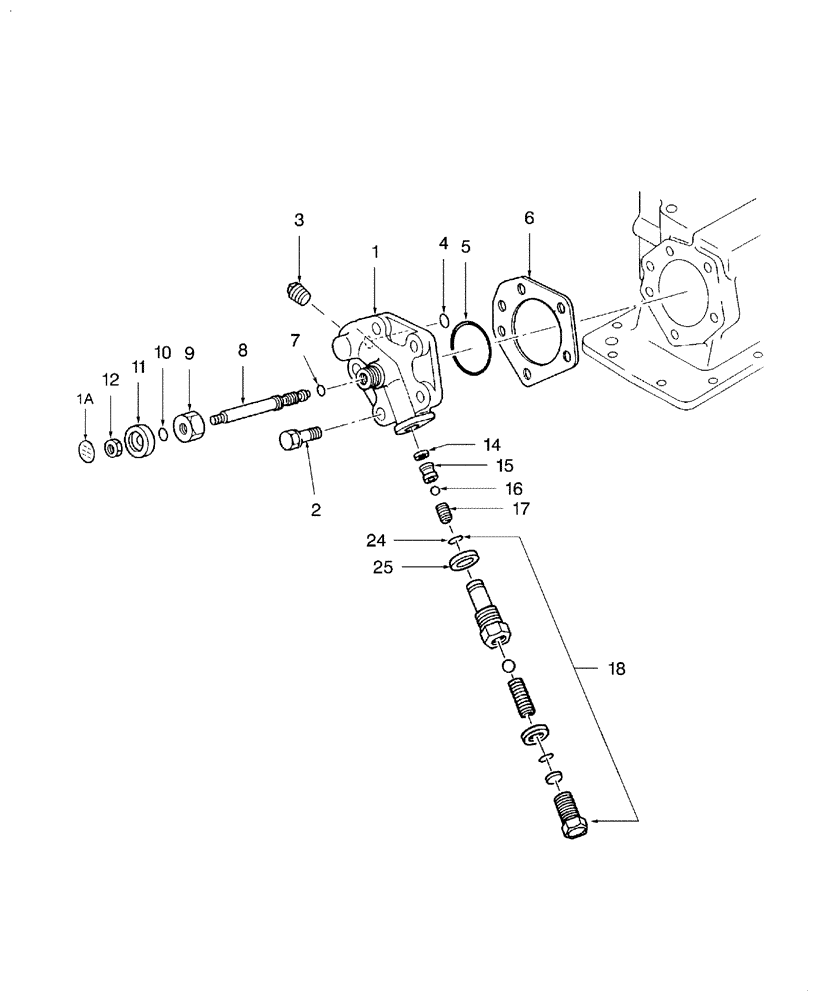 Схема запчастей Case IH FARMALL 31 - (07.02) - LIFT COVER CYLINDER HEAD (07) - HYDRAULIC SYSTEM