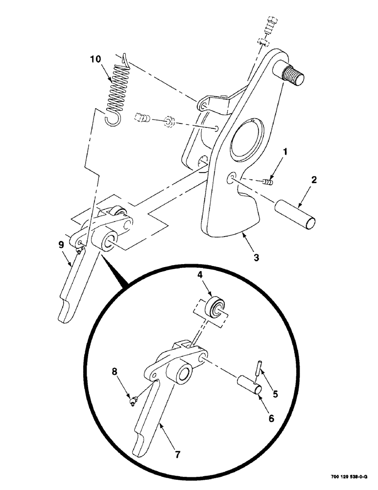 Схема запчастей Case IH 8575 - (5-04) - CLUTCH DOG ASSEMBLY (13) - FEEDER