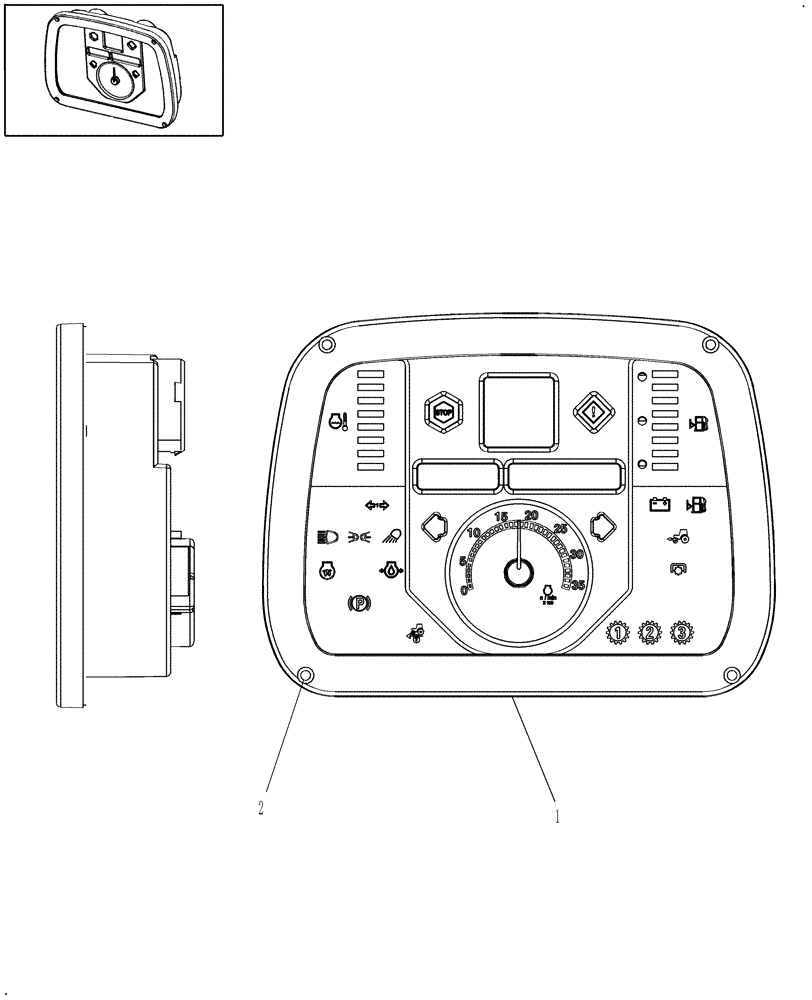 Схема запчастей Case IH FARMALL 45B CVT - (55.512.BQ) - INSTRUMENT CLUSTER (55) - ELECTRICAL SYSTEMS