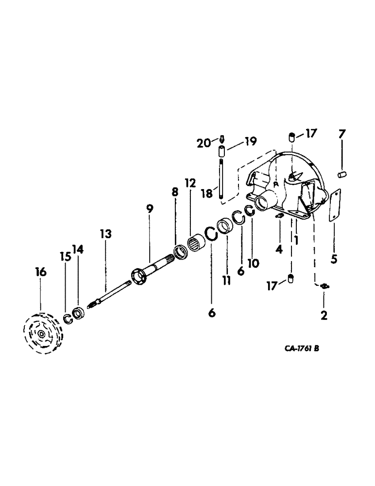 Схема запчастей Case IH 715 - (07-21) - DRIVE TRAIN, SEPARATOR CLUTCH HOUSING, BELT DRIVE Drive Train