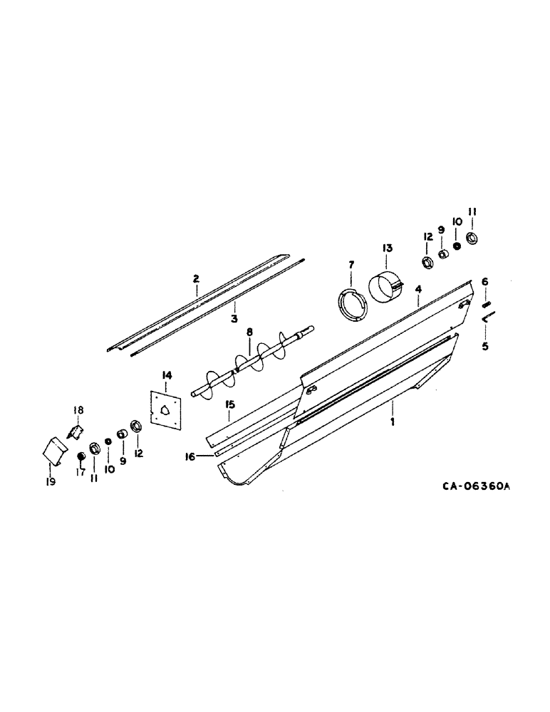 Схема запчастей Case IH 1460 - (25-09) - GRAIN AND TAILINGS ELEVATORS, TAILINGS AUGER TROUGH Elevators