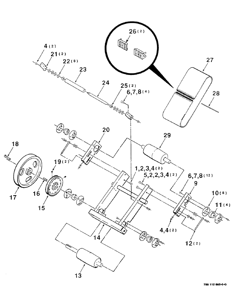 Схема запчастей Case IH 8520 - (9-36) - BALE THROWER CHUTE ASSEMBLY - UPPER Decals & Attachments