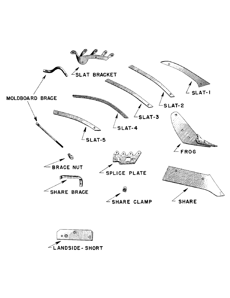 Схема запчастей Case IH BER-SERIES - (15) - SLAT BOTTOM 