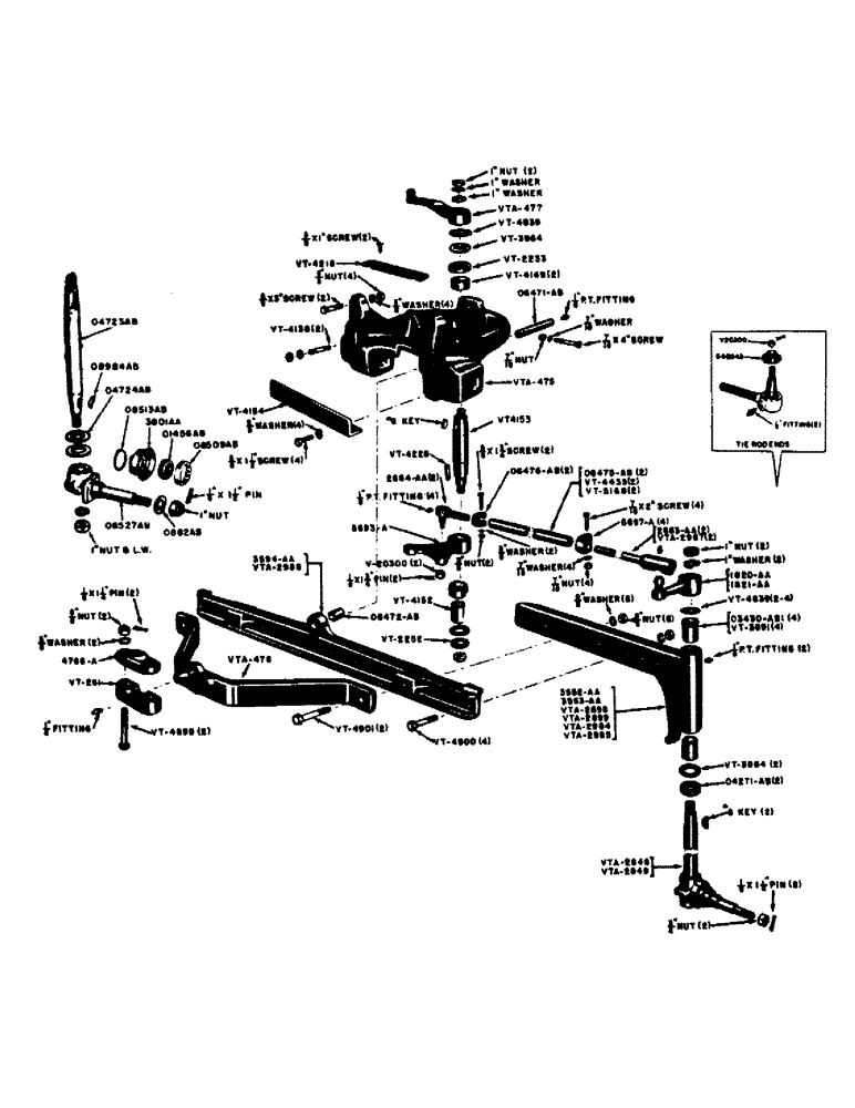 Схема запчастей Case IH VA-SERIES - (094) - VAC ADJUSTABLE FRONT AXLE, TRACTORS BEFORE 5570000, BEFORE 525505, 5255705 TO 5370500, AFTER 5370499 (06) - POWER TRAIN