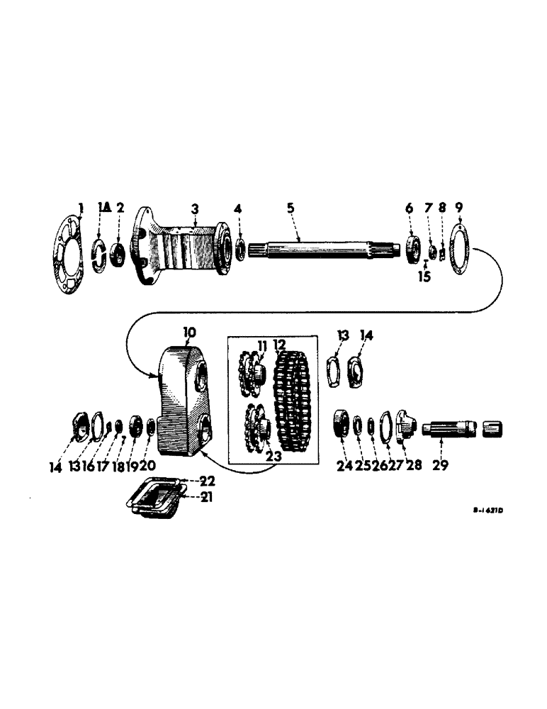 Схема запчастей Case IH 460 - (140) - REAR AXLE, REAR AXLE, FOR FARMALL 460 SERIES HI-CLEAR TRACTORS (05) - REAR AXLE