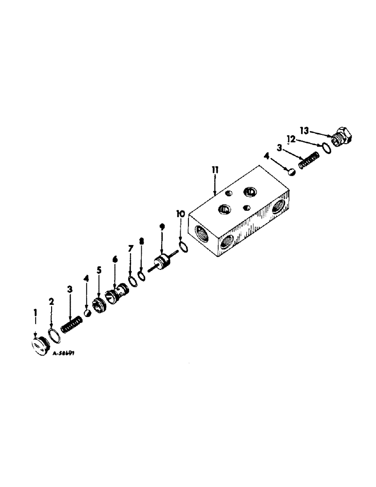 Схема запчастей Case IH 2544 - (F-53) - HYDRAULICS SYSTEM, DOUBLE ACTING CHECK VALVE (07) - HYDRAULIC SYSTEM