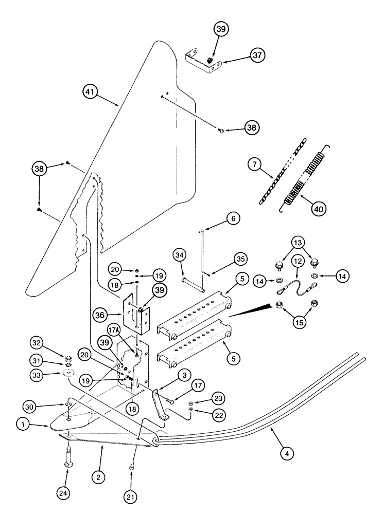 Схема запчастей Case IH 2155 - (9A-62) - PLANT LIFTER, RIGHT-HAND (13) - PICKING SYSTEM