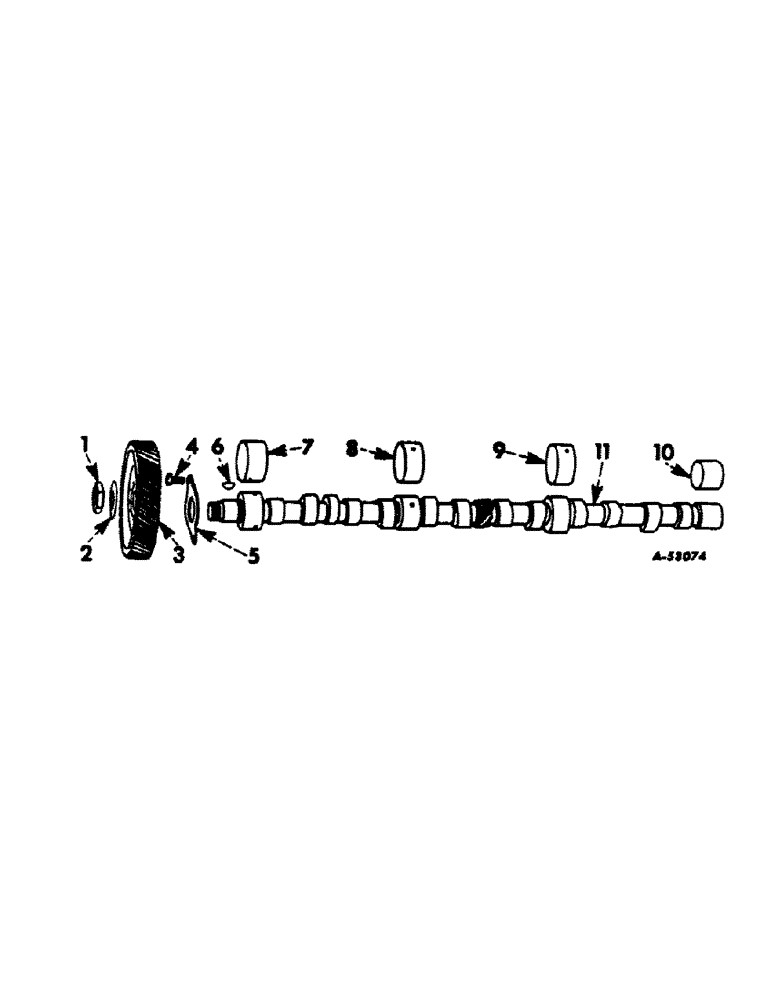 Схема запчастей Case IH 660 - (034) - DIESEL ENGINE, CAMSHAFT AND RELATED PARTS (01) - ENGINE