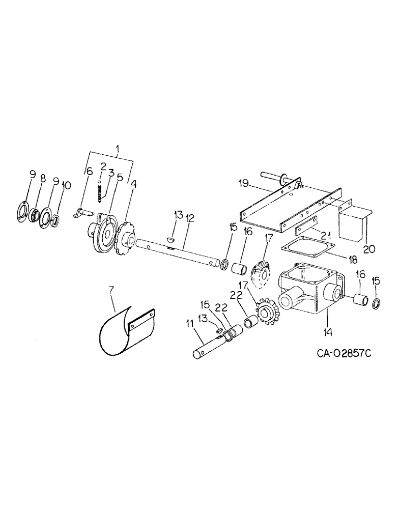 Схема запчастей Case IH 110 - (D-05) - GEAR BOX 