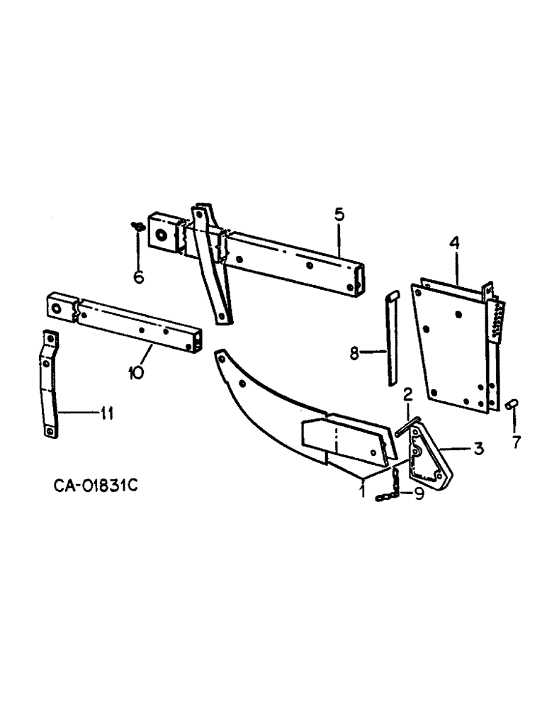 Схема запчастей Case IH 400 - (A-054) - RUNNER OPENER, ONE PER ROW 