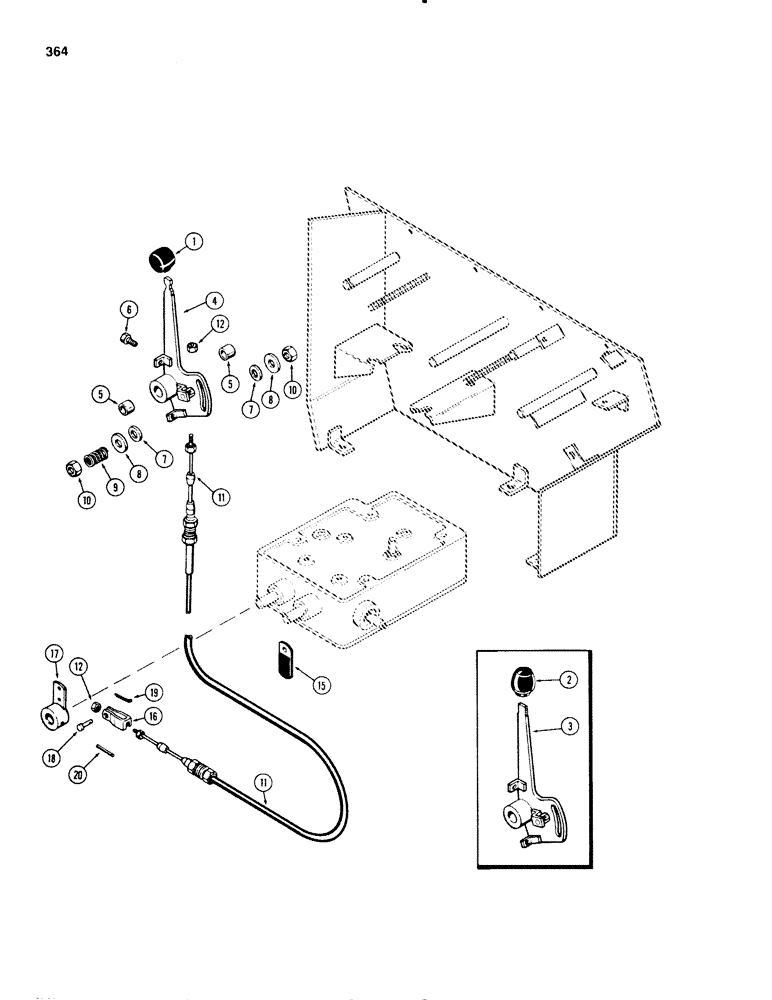 Схема запчастей Case IH 1270 - (364) - D.O.M. SENSING CONTROLS (09) - CHASSIS/ATTACHMENTS