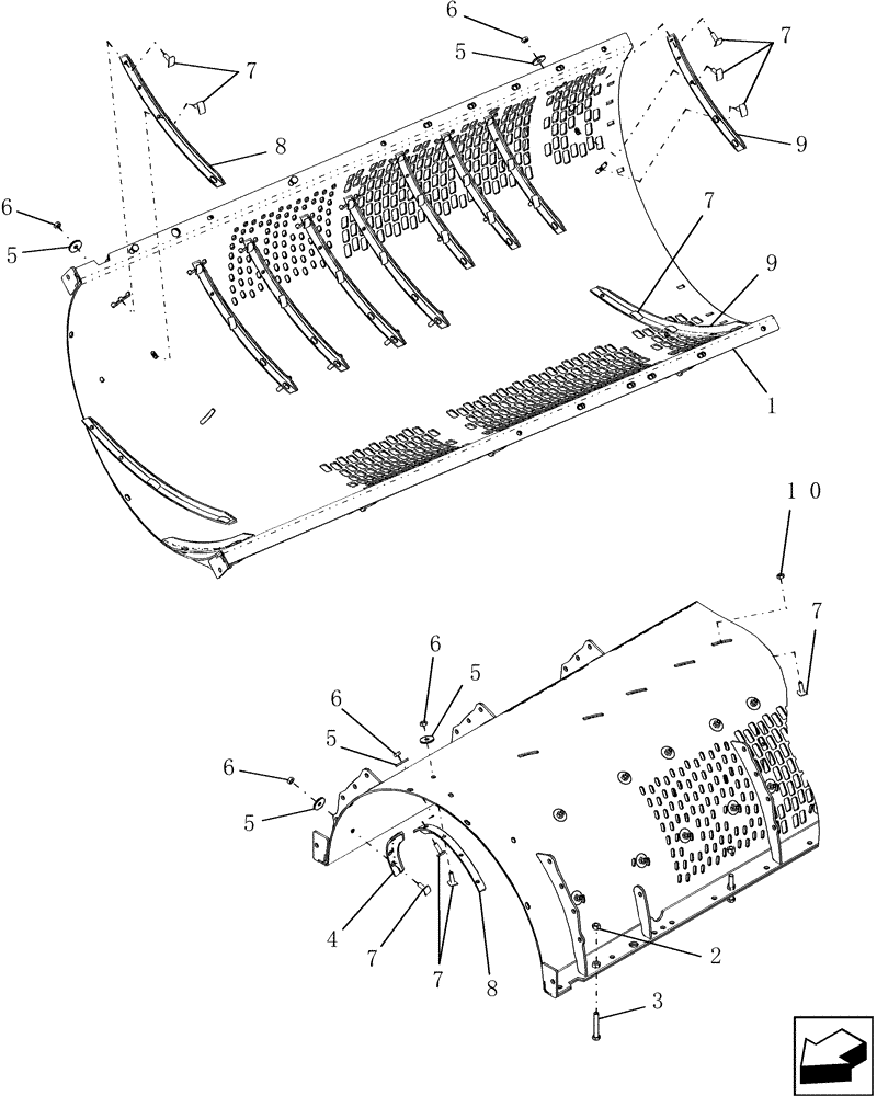 Схема запчастей Case IH 8010 - (66.360.10[01]) - ROTOR CAGE - 7010/8010 (66) - THRESHING