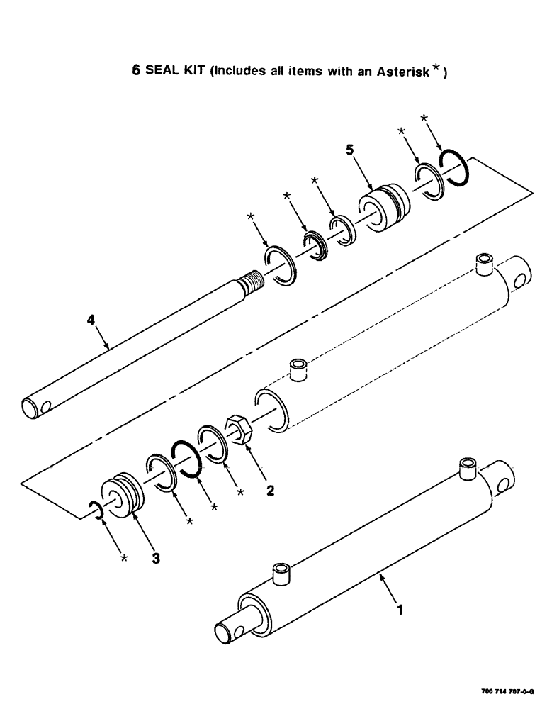 Схема запчастей Case IH 8435 - (8-08) - HYDRAULIC CYLINDER ASSEMBLY, TENSIONER, 700714707 HYD. CYL. ASSEMBLY COMPLETE, 2" BORE X 12" STROKE (07) - HYDRAULICS