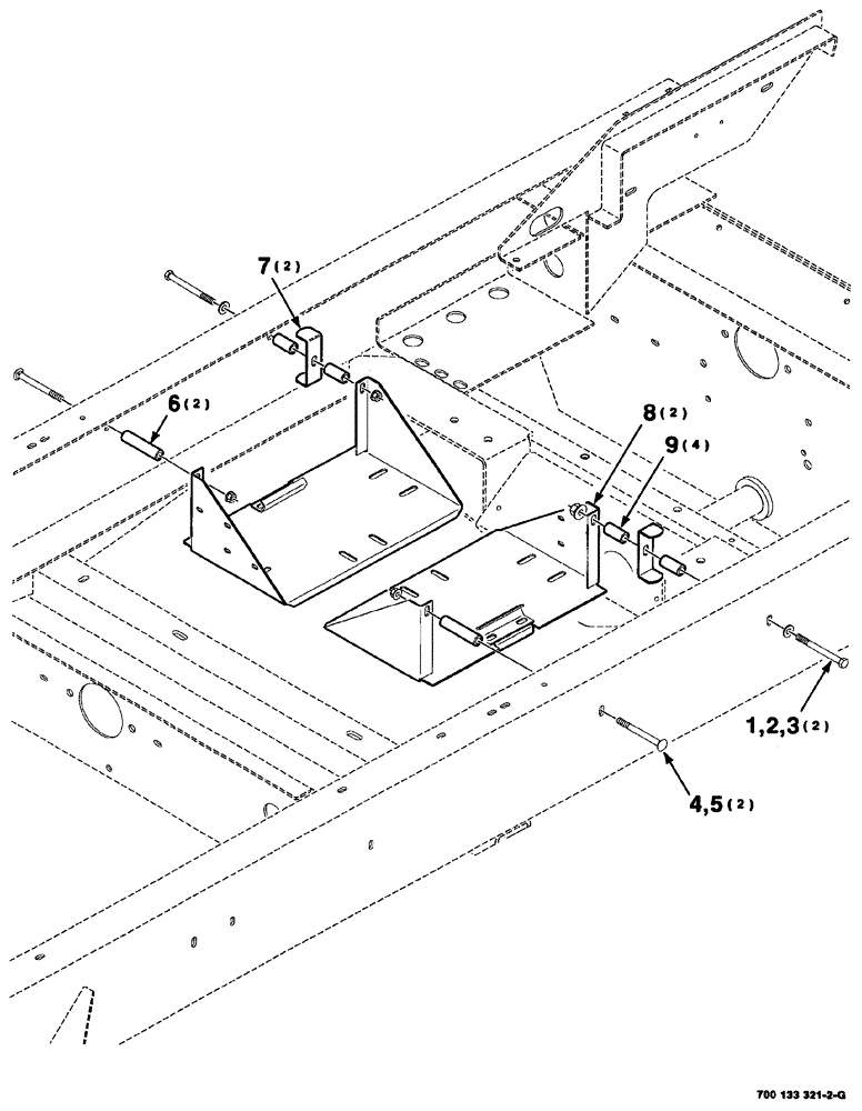 Схема запчастей Case IH 8880 - (07-076) - BATTERY BOXES AND MOUNTING ASSEMBLIES (90) - PLATFORM, CAB, BODYWORK AND DECALS