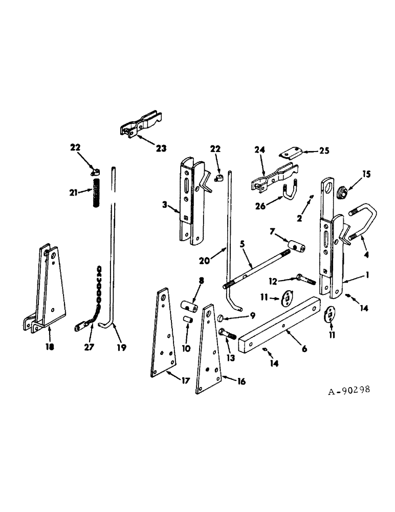 Схема запчастей Case IH 78 - (AM-05) - PARALLEL LINKAGE 