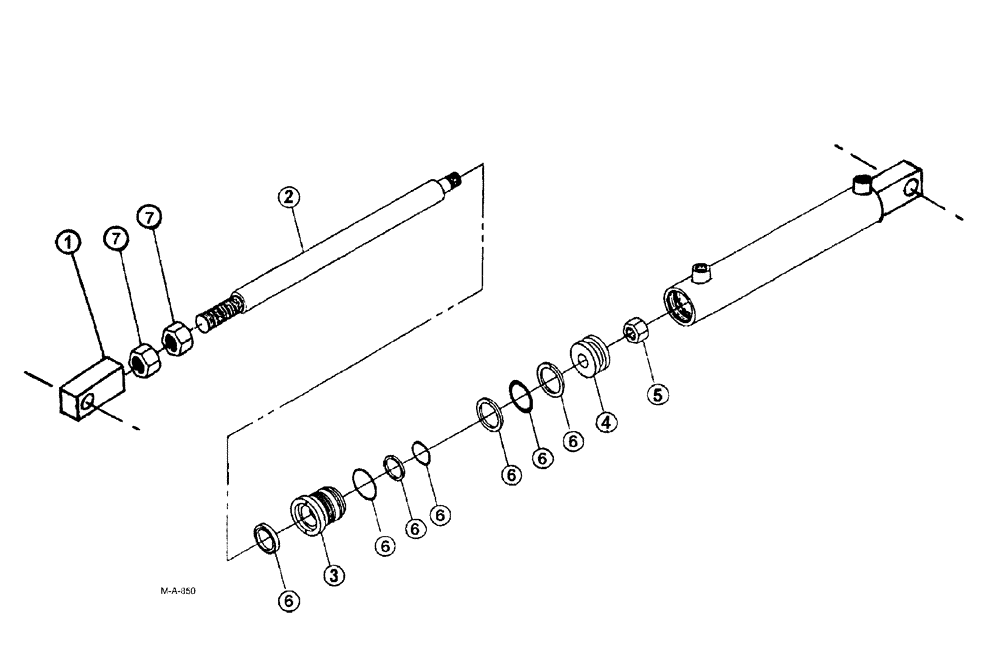 Схема запчастей Case IH SPX3185 - (07-008) - CYLINDERS - BOOM LEVEL (75 BOOM) Cylinders