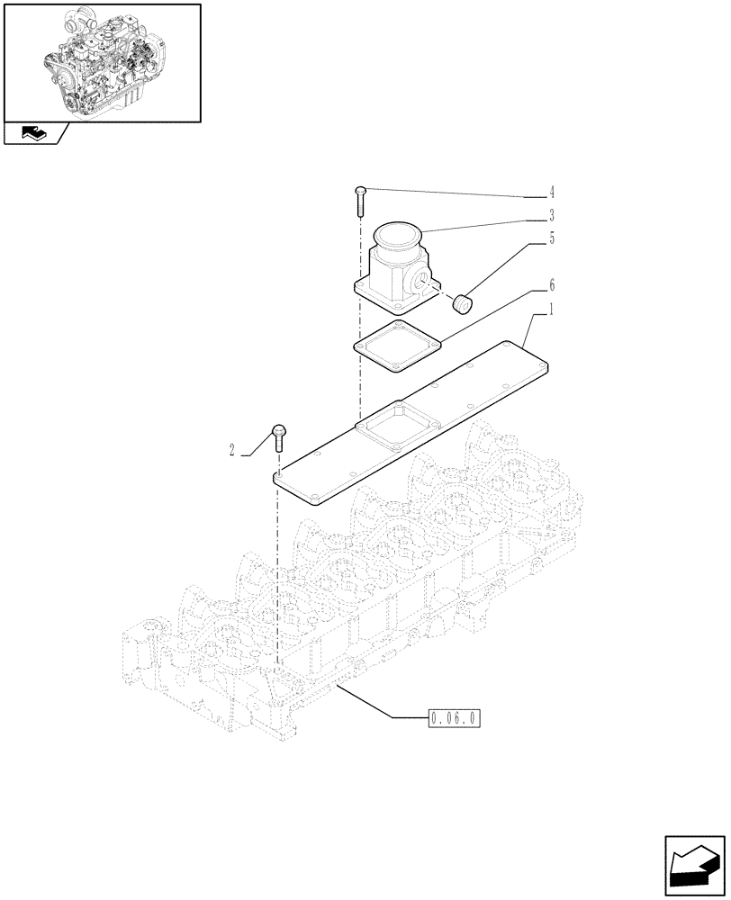 Схема запчастей Case IH F4GE9684B J604 - (0.07.1) - INTAKE MANIFOLD (2852332 - 2853278) 